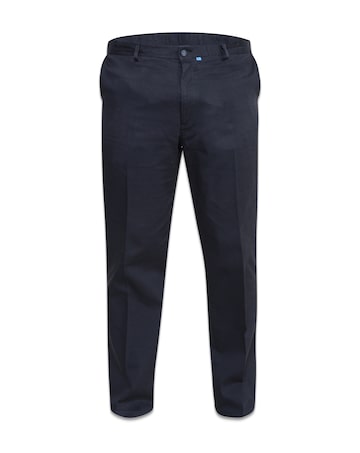 D555 Big & Tall Bruno Stretch Chino Pant with Xtenda Waist - Indigo
