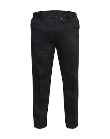 D555 Big & Tall Bruno Stretch Chino Pant with Xtenda Waist - Black