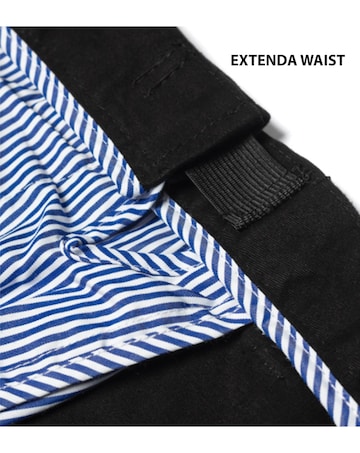 D555 Big & Tall Bruno Stretch Chino Pant with Xtenda Waist - Black