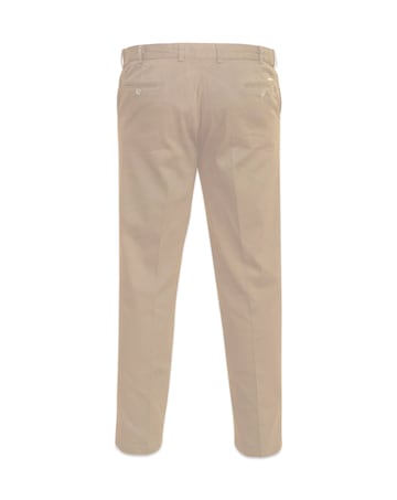 D555 Big & Tall Bruno Stretch Chino Pant with Xtenda Waist - Stone
