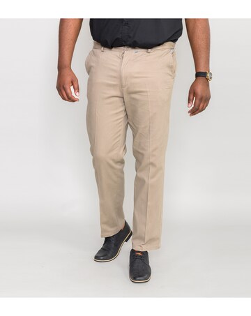 D555 Big & Tall Bruno Stretch Chino Pant with Xtenda Waist - Stone