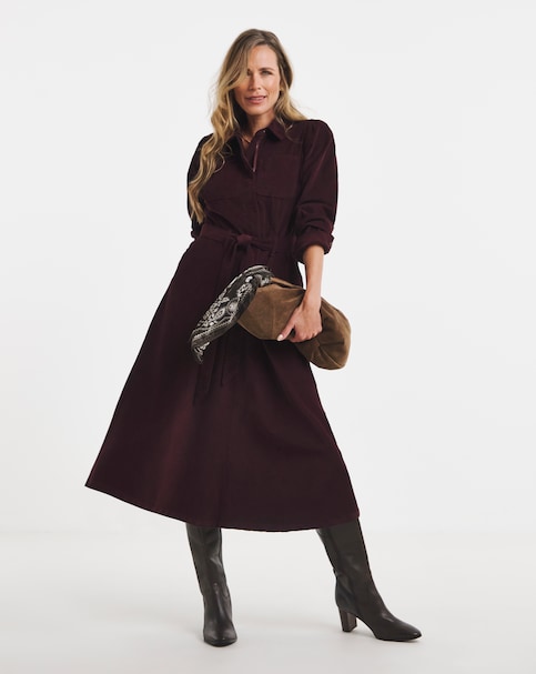 New In - Cord Long Sleeve Dress
