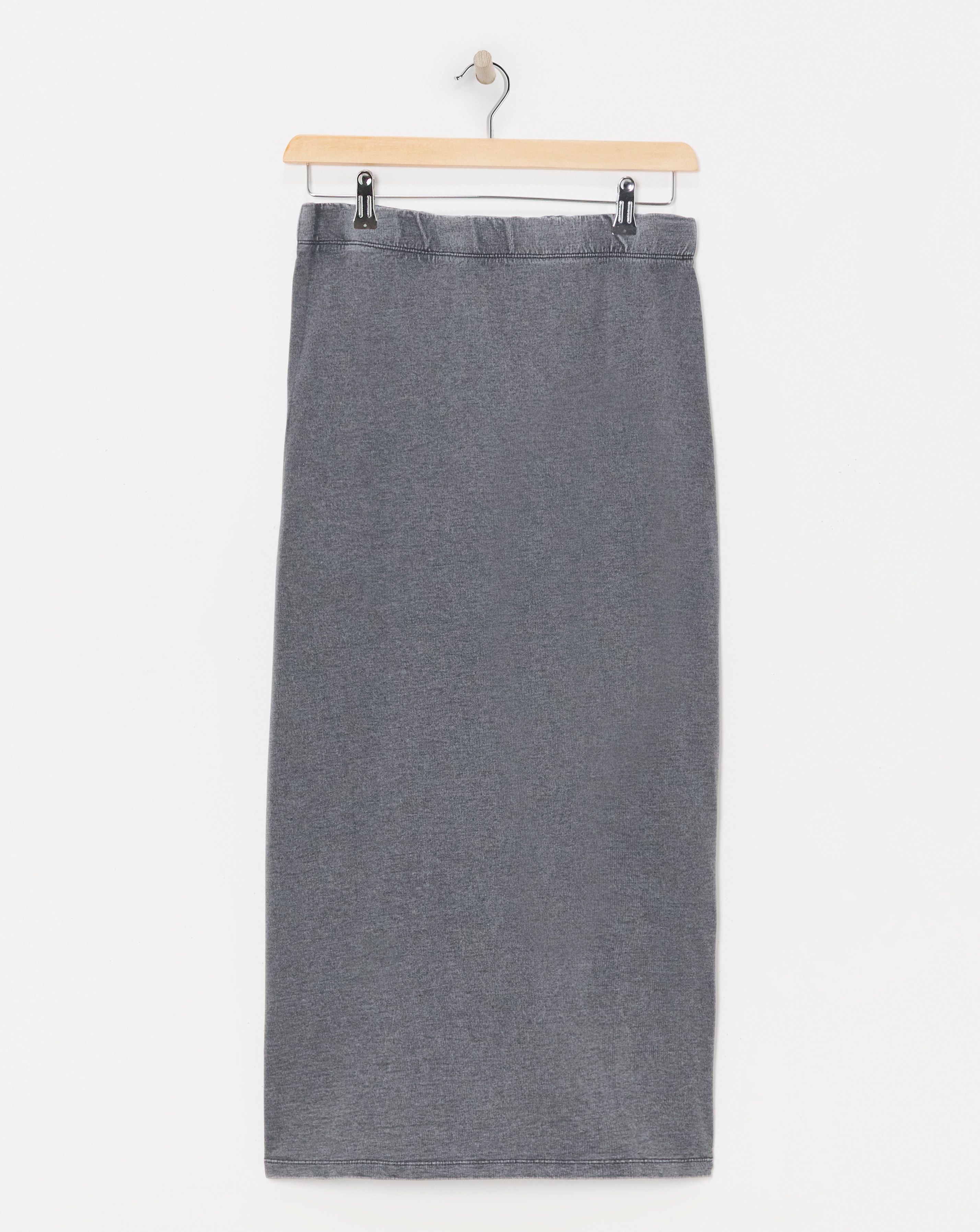 Acid Wash Midi Skirt
