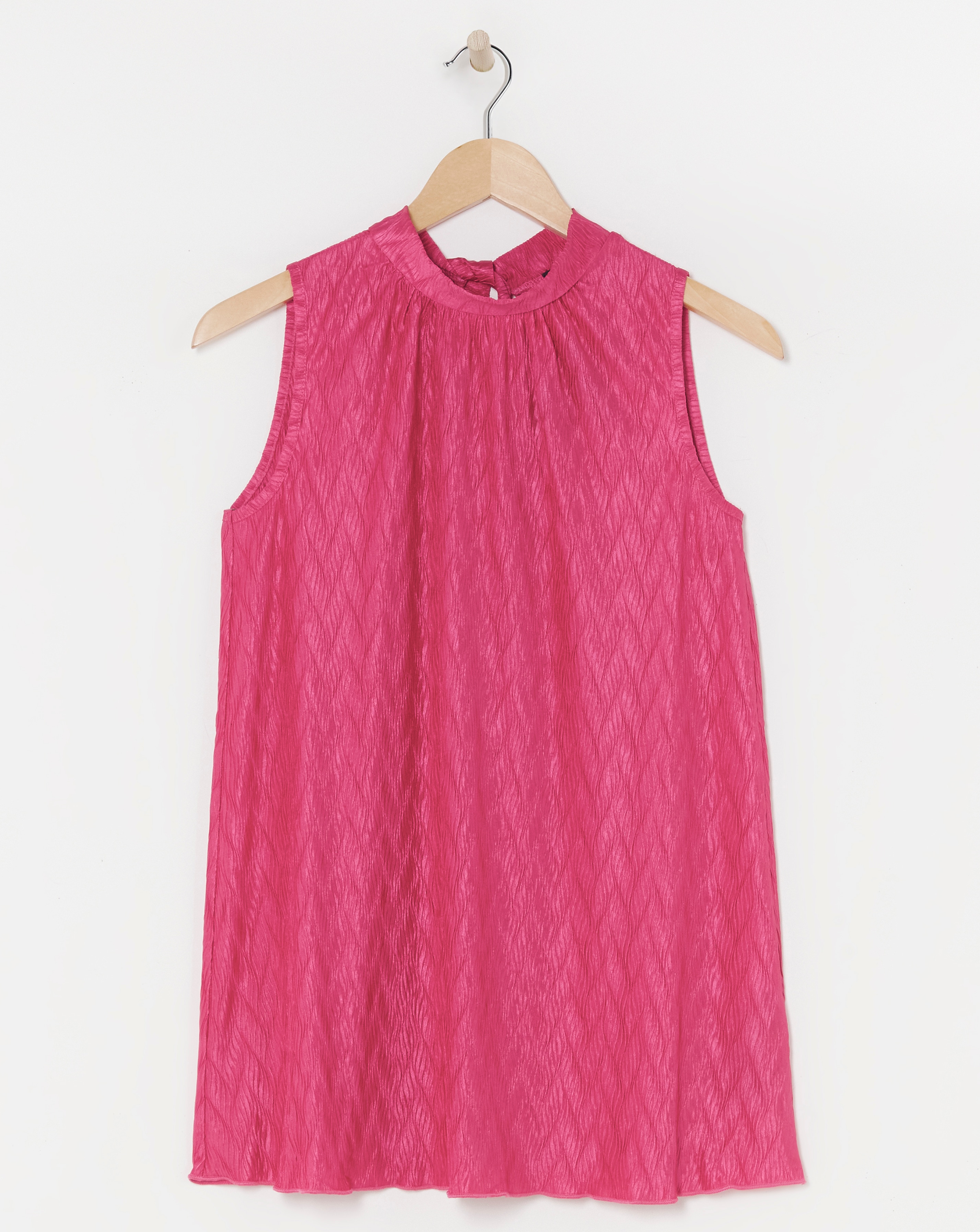 Halter Neck Pleated Top
