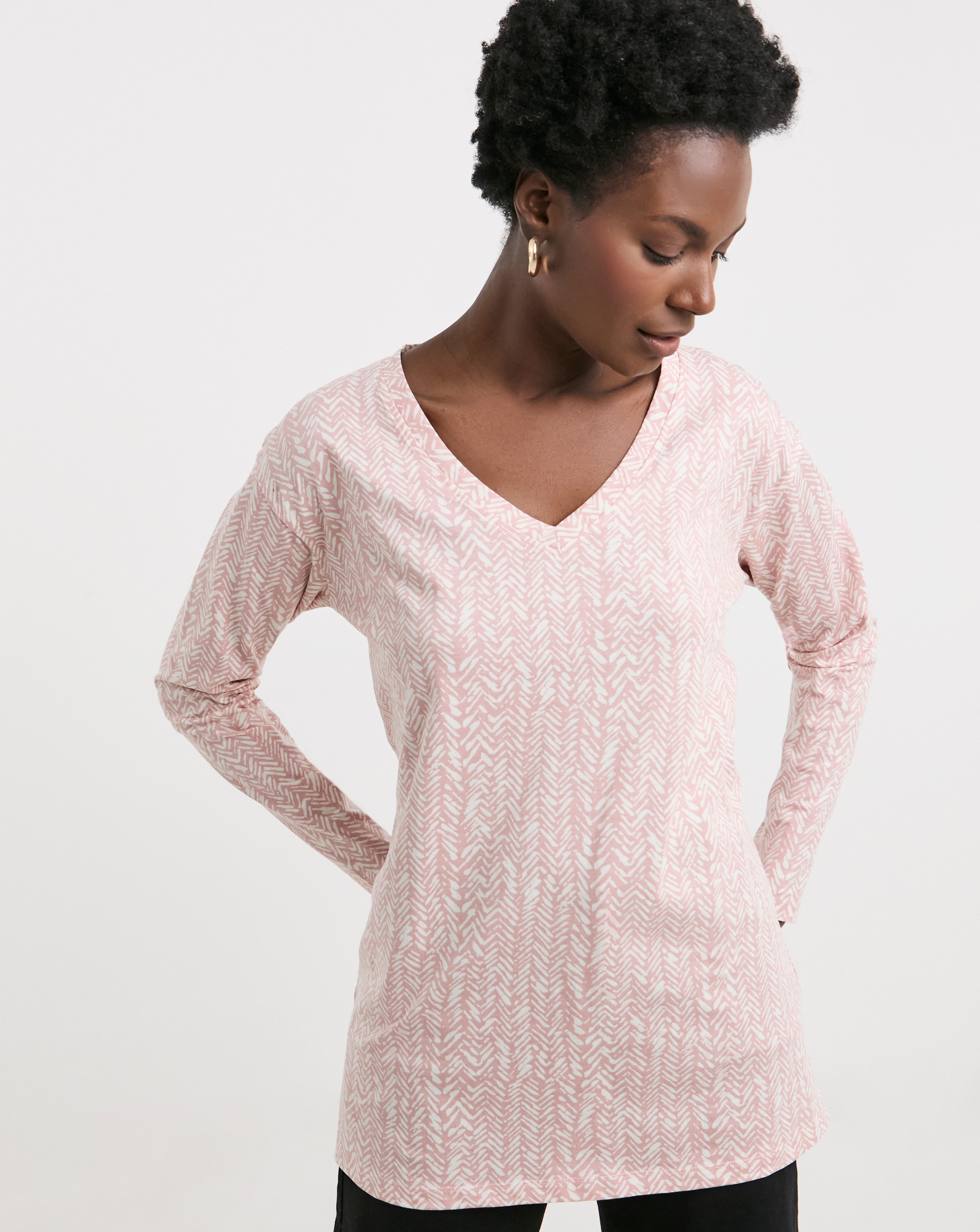 Slouch Long Sleeve Longline Top