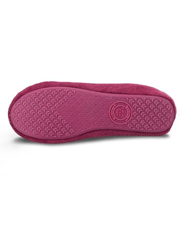 Totes Ladies Terry Ballerina Slippers