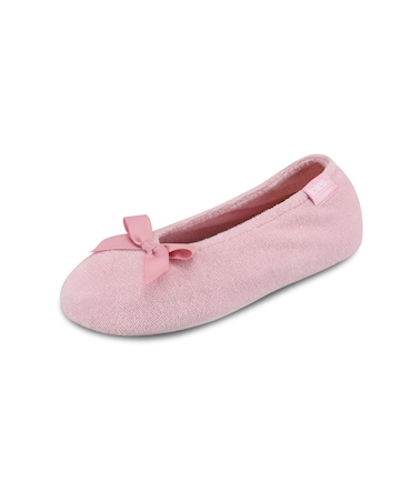 Isotoner Ladies Terry Ballerina Slippers