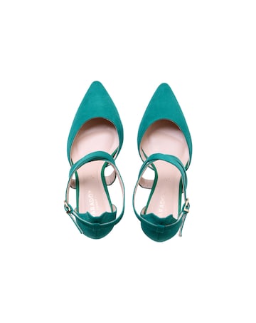 Paradox London Ffion Wide E Fit Block Heel Courts