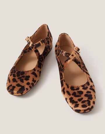 Monsoon Erin Leopard Print Ballet Flats
