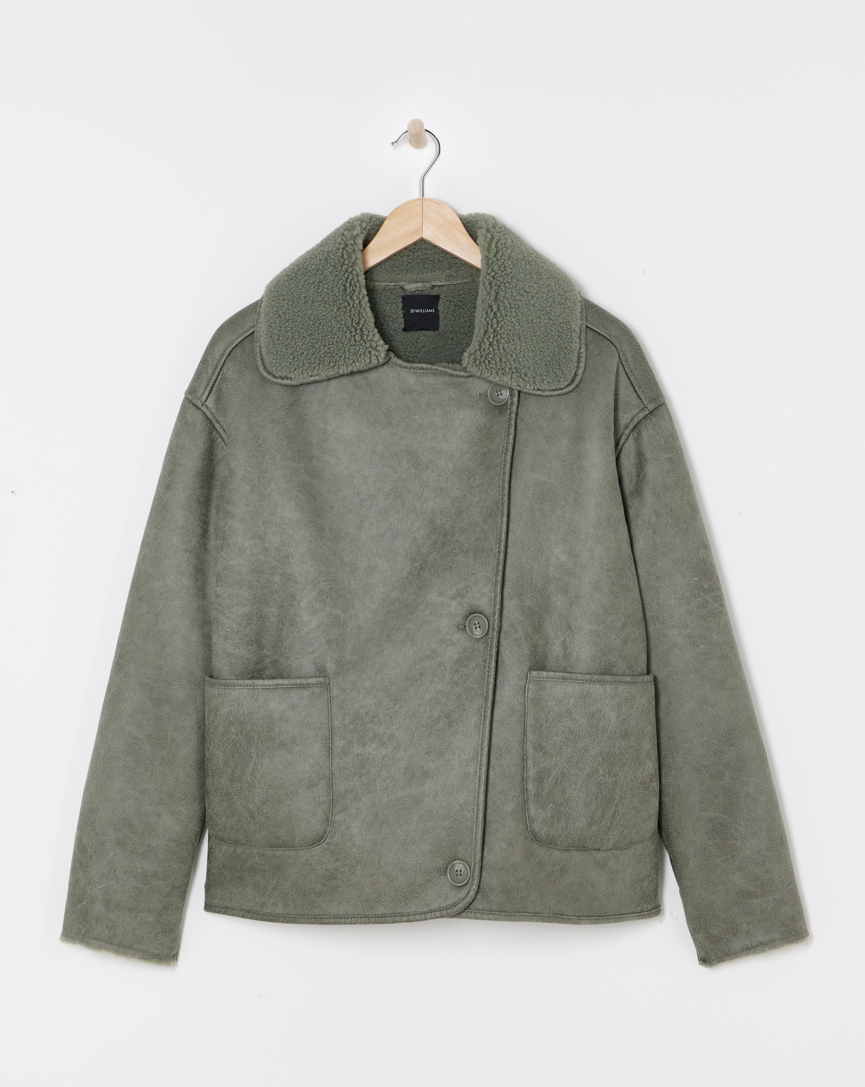 Revere Collar Shearling Jacket