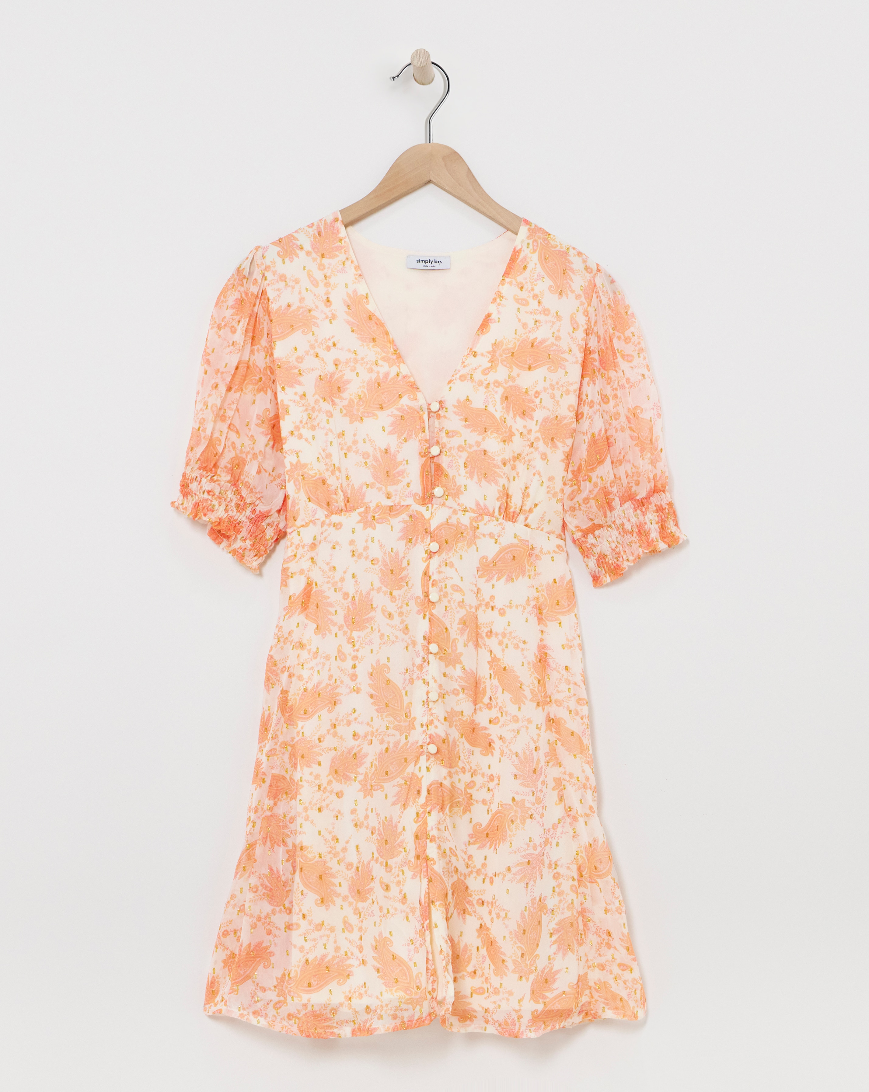 Skater Dress With Lurex