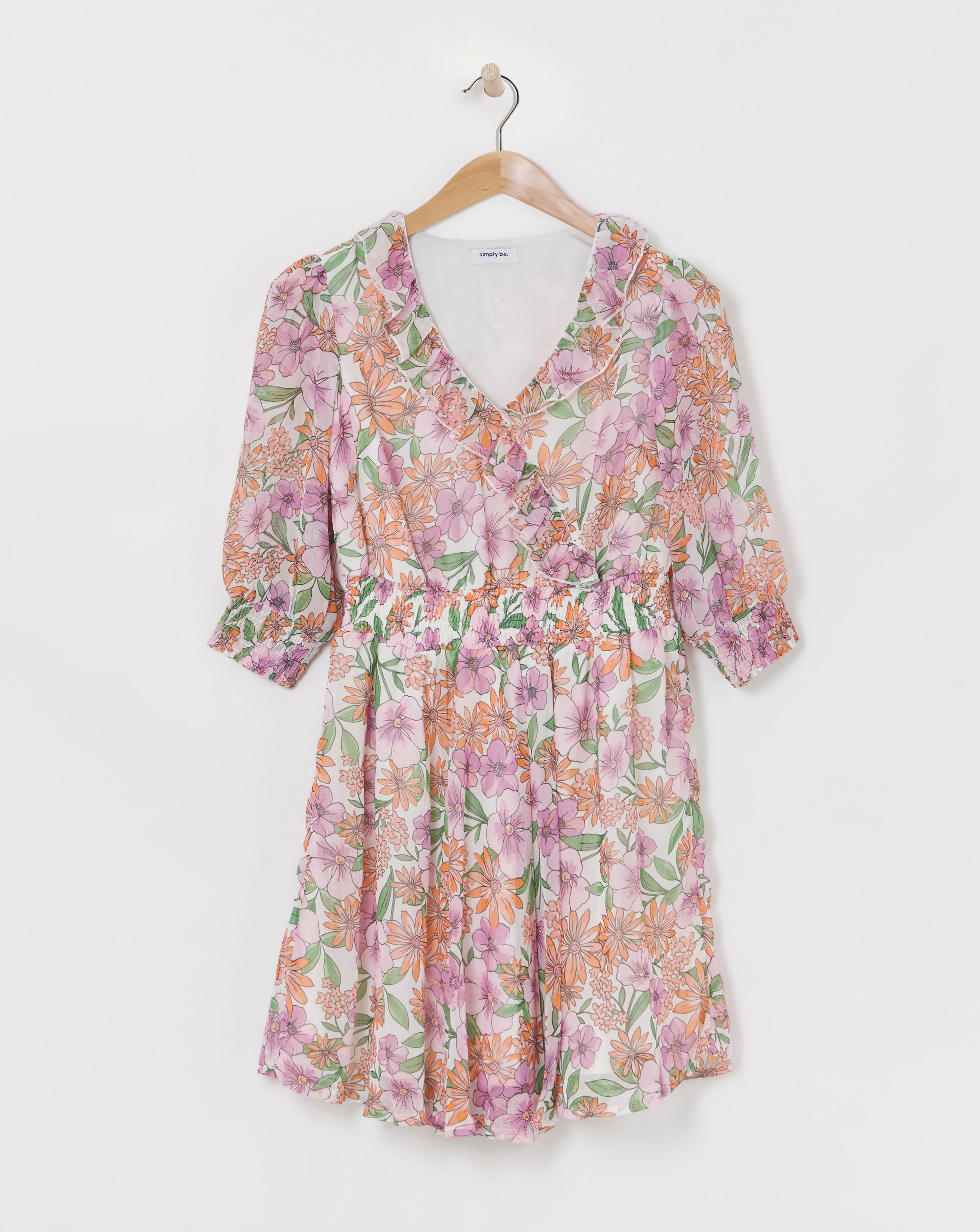 Wrap Georgette Skater Dress