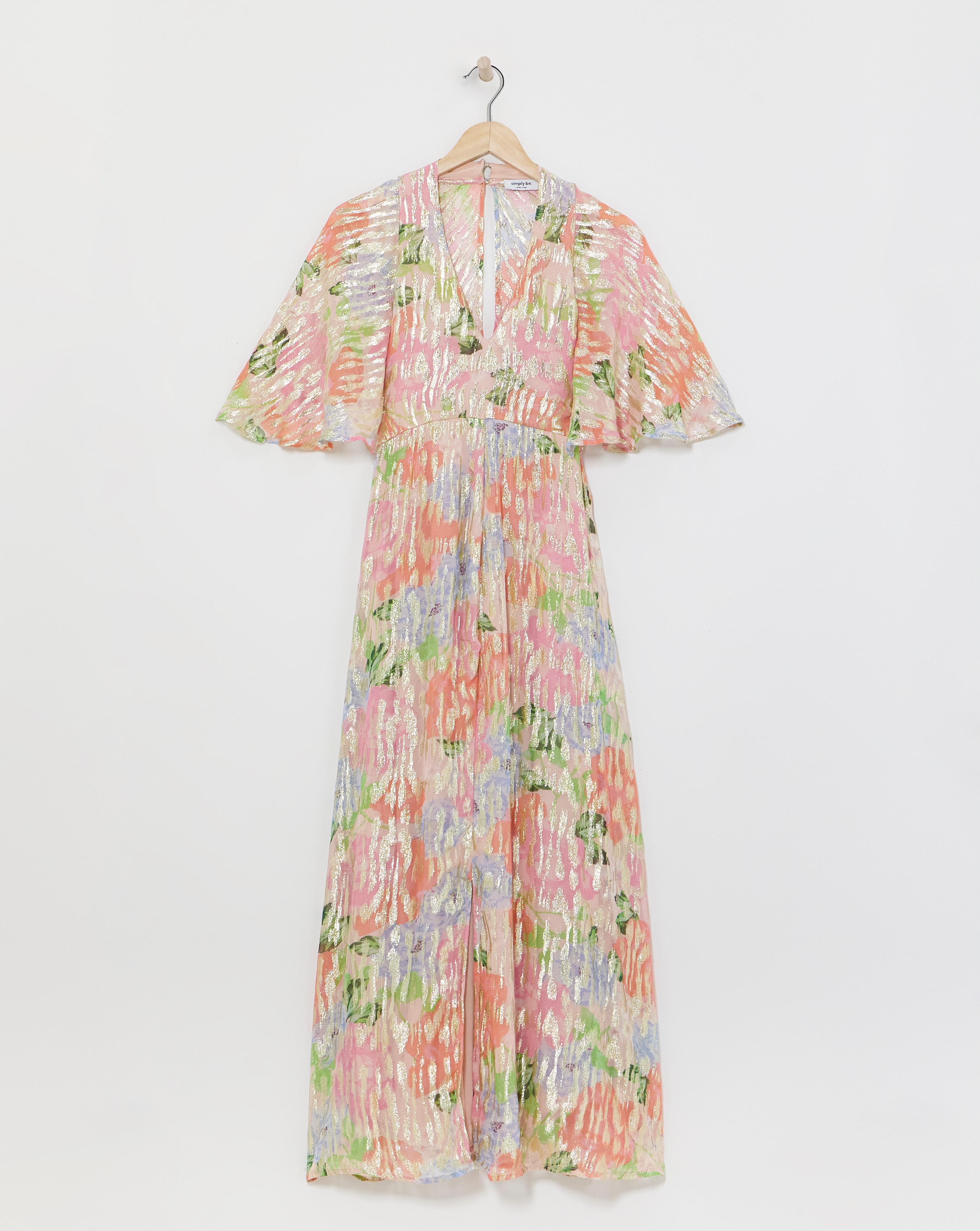 Boutique Floral Jacquard Maxi Dress