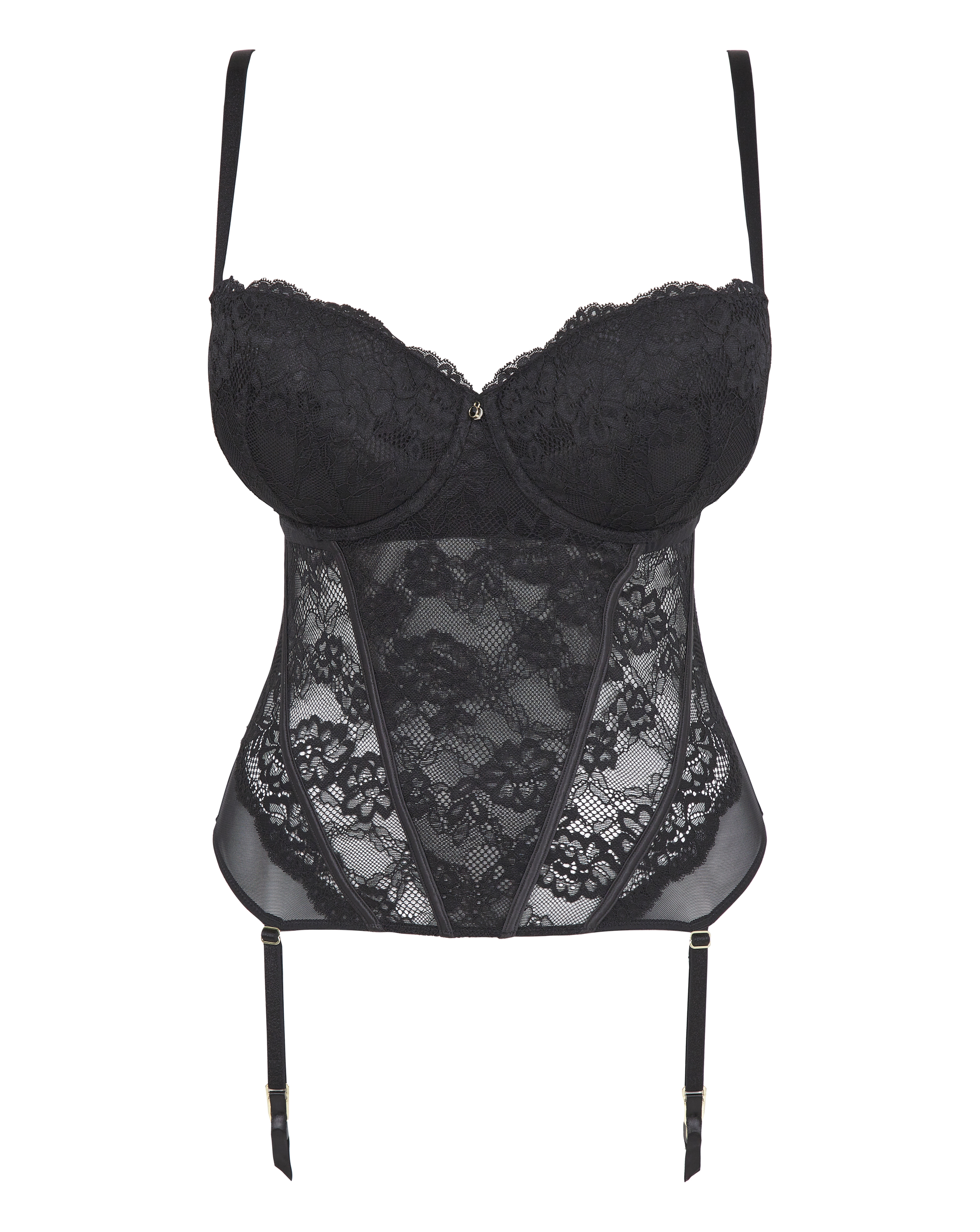 Ann Summers Sexy Lace Basque Black