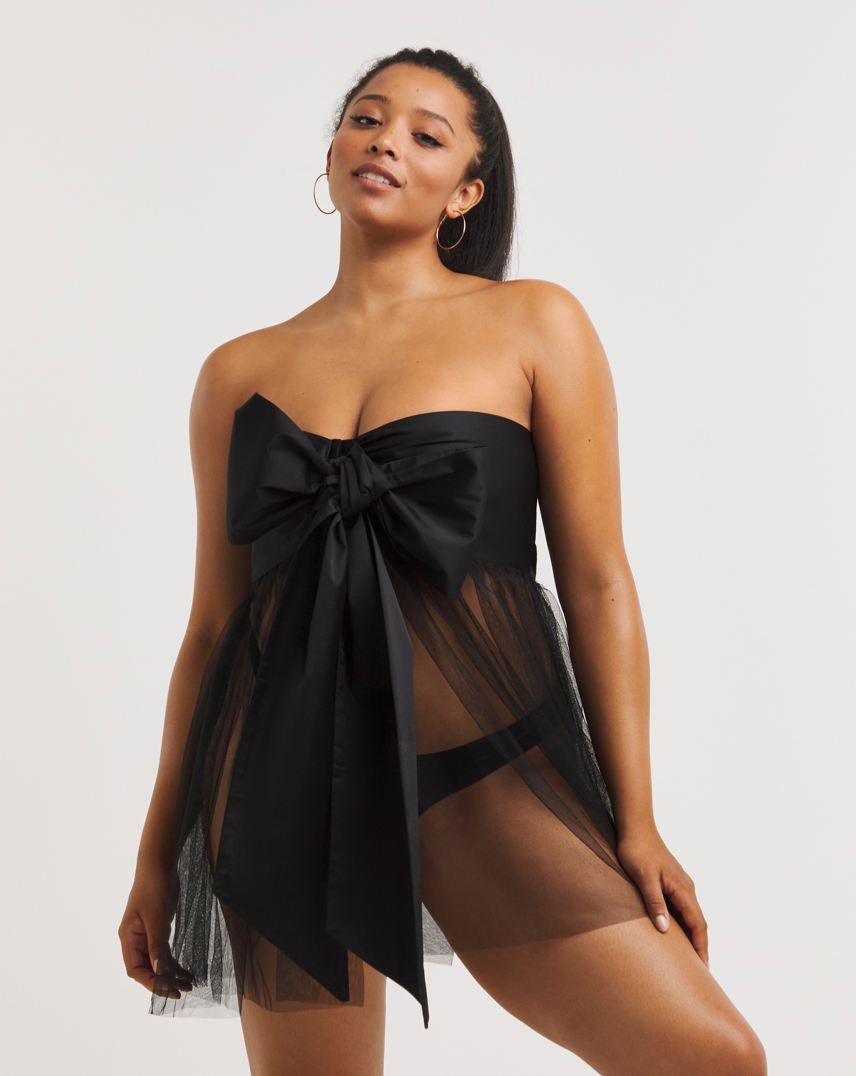 Ann Summers All Wrapped Up Dress Black