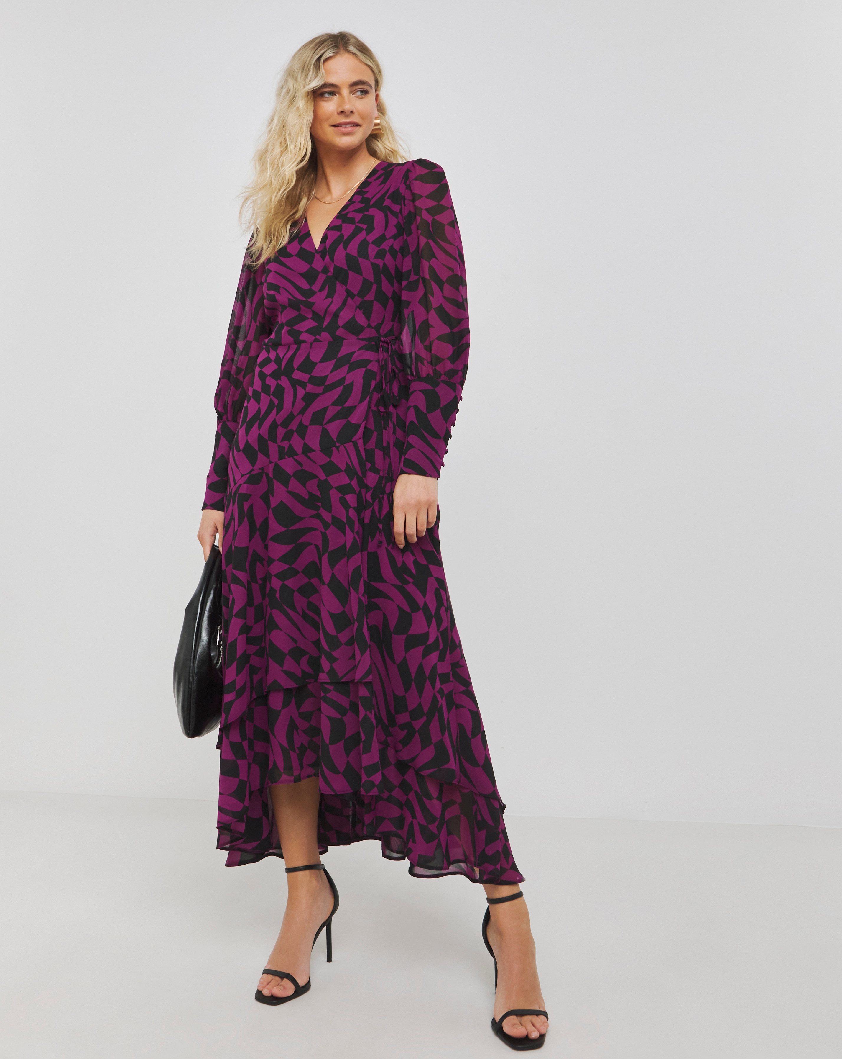 Joanna Hope Print Wrap Dress