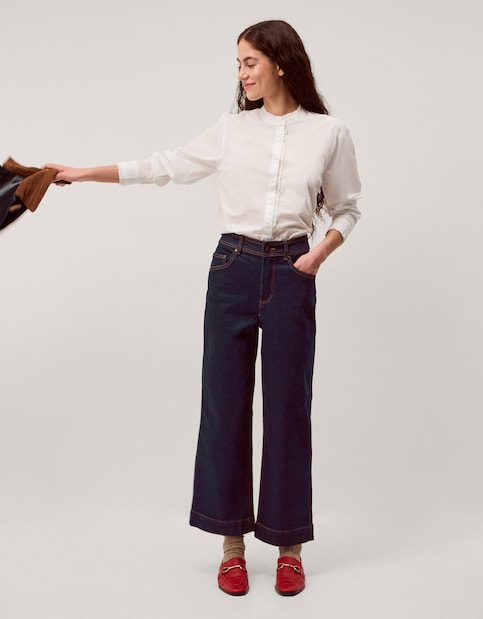 Monsoon Hallie Crop Wide Leg Jeans