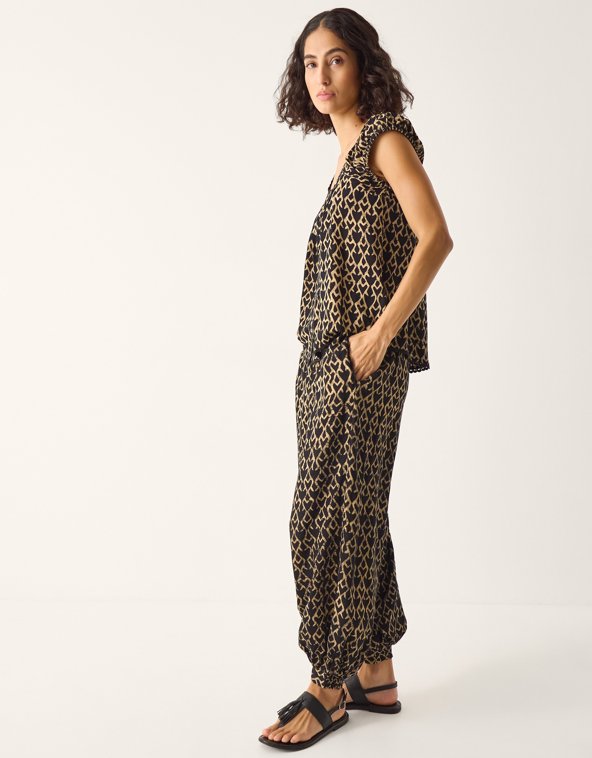 Monsoon Arti Print Harem Trousers