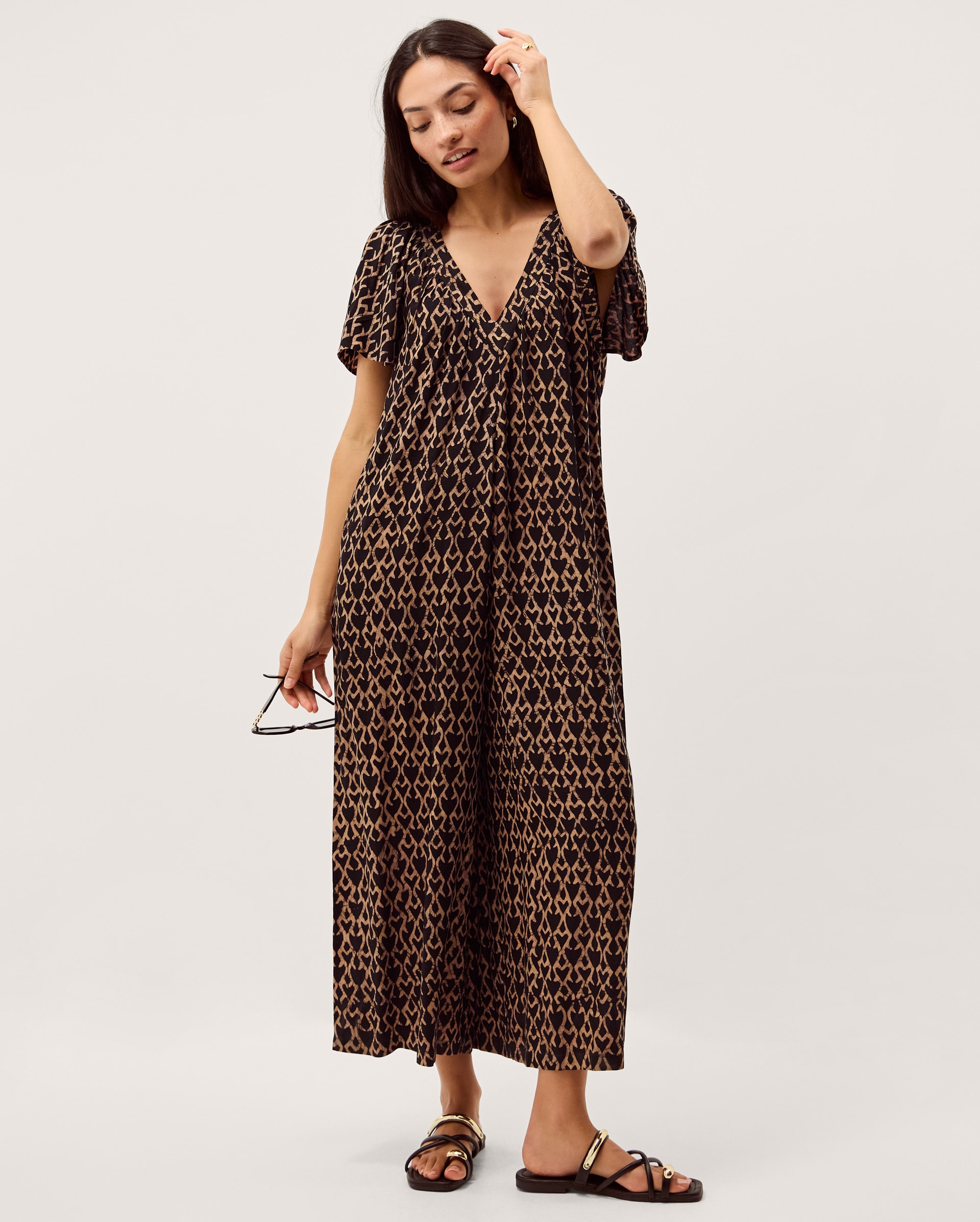 New In - Monsoon Arti Print Wide Leg Jumpsuit