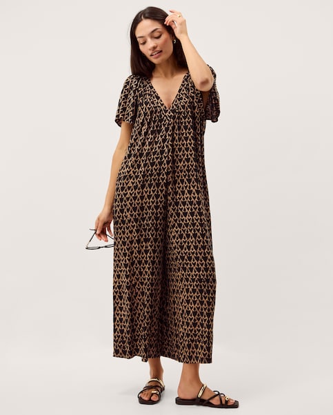 Monsoon Arti Print Wide Leg Jumpsuit