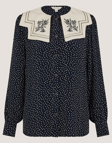 Monsoon Ivy Embroidered Collar Blouse