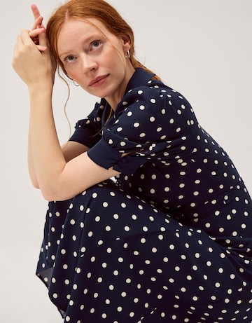 Monsoon Kate Puff Sleeve Midi Dress