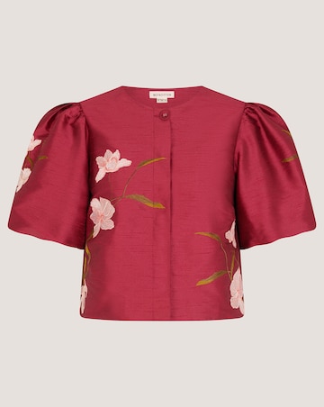 Monsoon Anya Puff Sleeve Floral Jacket