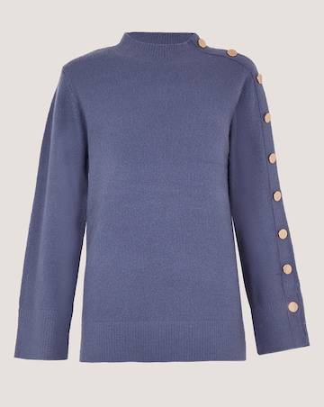 Monsoon Breda Funnel Neck Button Jumper