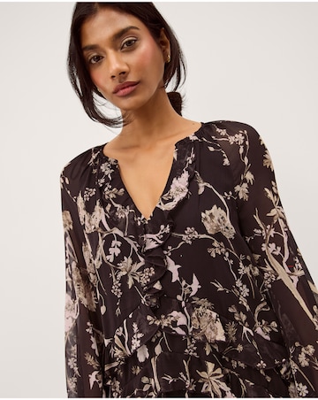 Monsoon Jada Floral Print Midi Dress