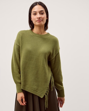 Monsoon Fey Asymmetrical Fringe Jumper