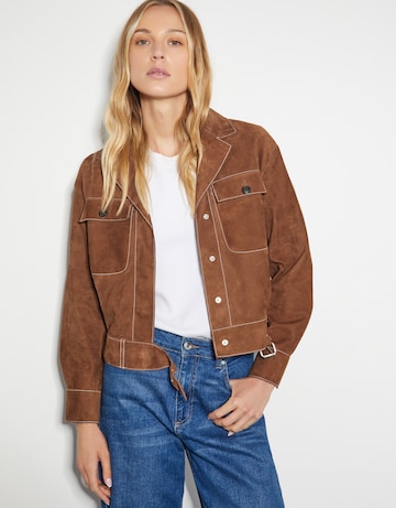 Monsoon Iris Crop Suede Jacket