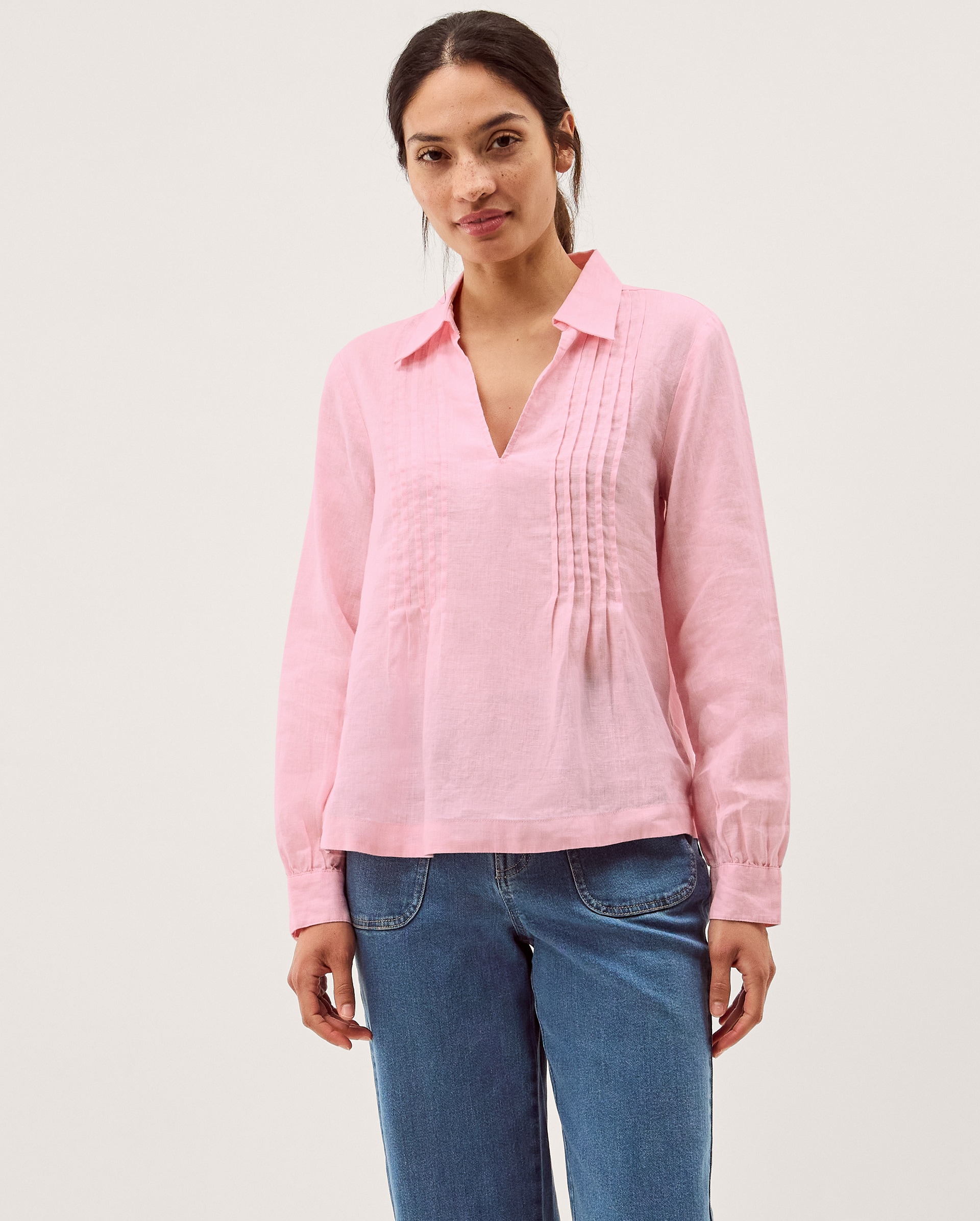 New In - Monsoon Riley Pintuck Linen Top