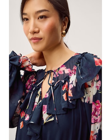 Monsoon Amber Floral Ruffle Maxi Dress