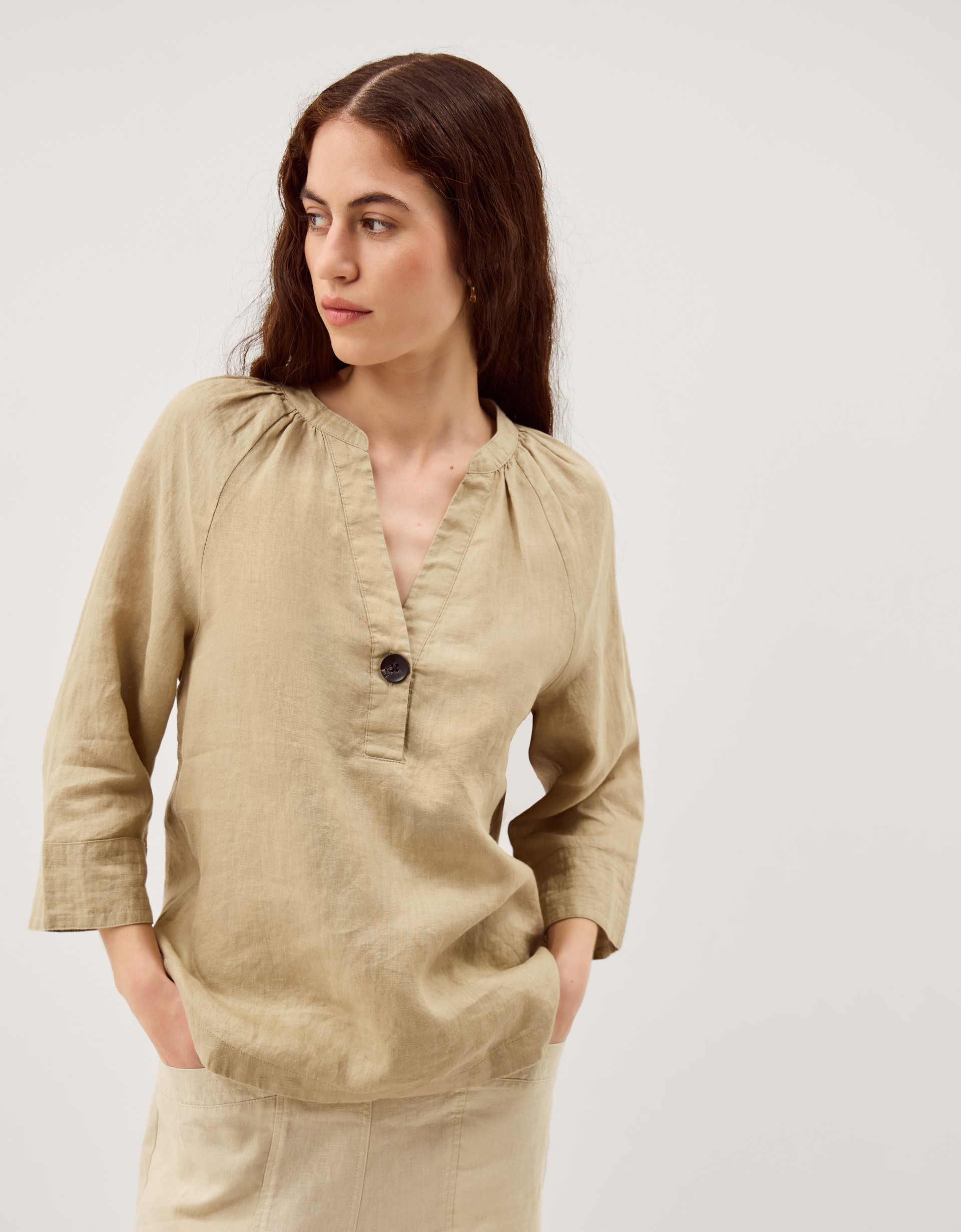 New In - Monsoon Gianna Linen Top