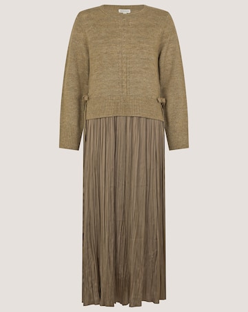 Monsoon Nayla Jumper Pleated Midi Dress