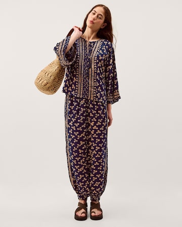 Monsoon Clover Print Tassel Top