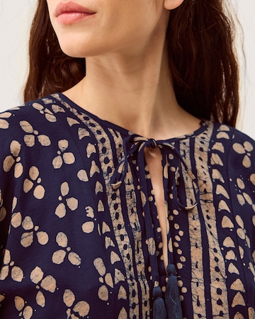 Monsoon Clover Print Tassel Top