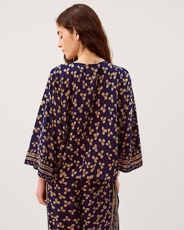 Monsoon Clover Print Tassel Top