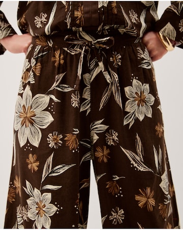 Monsoon Esther Floral Wide Leg Trousers