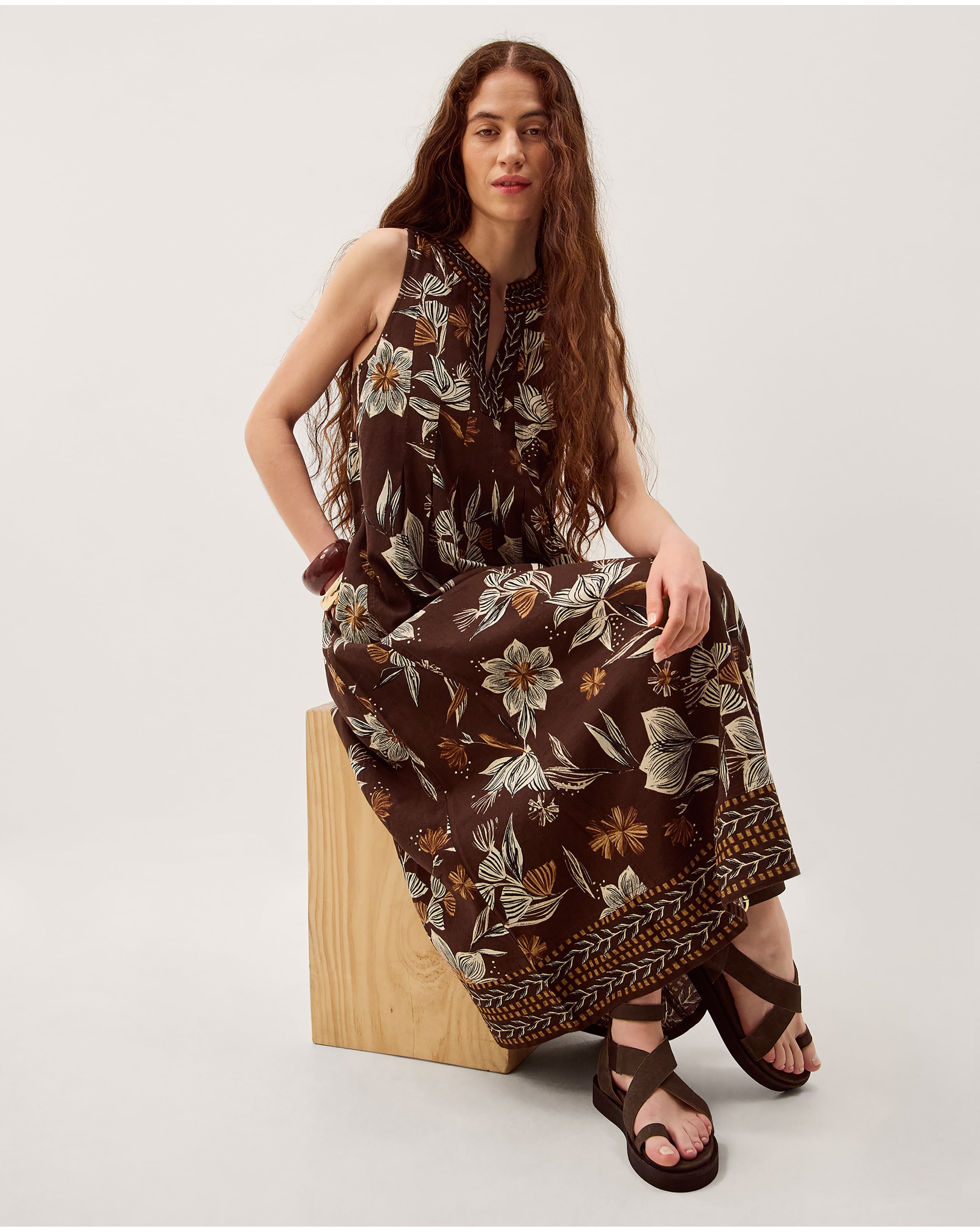 New In - Monsoon Esther Floral Midi Dress