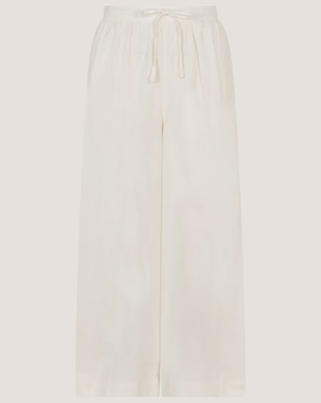 Monsoon Maisie Linen Crop Wide Trousers