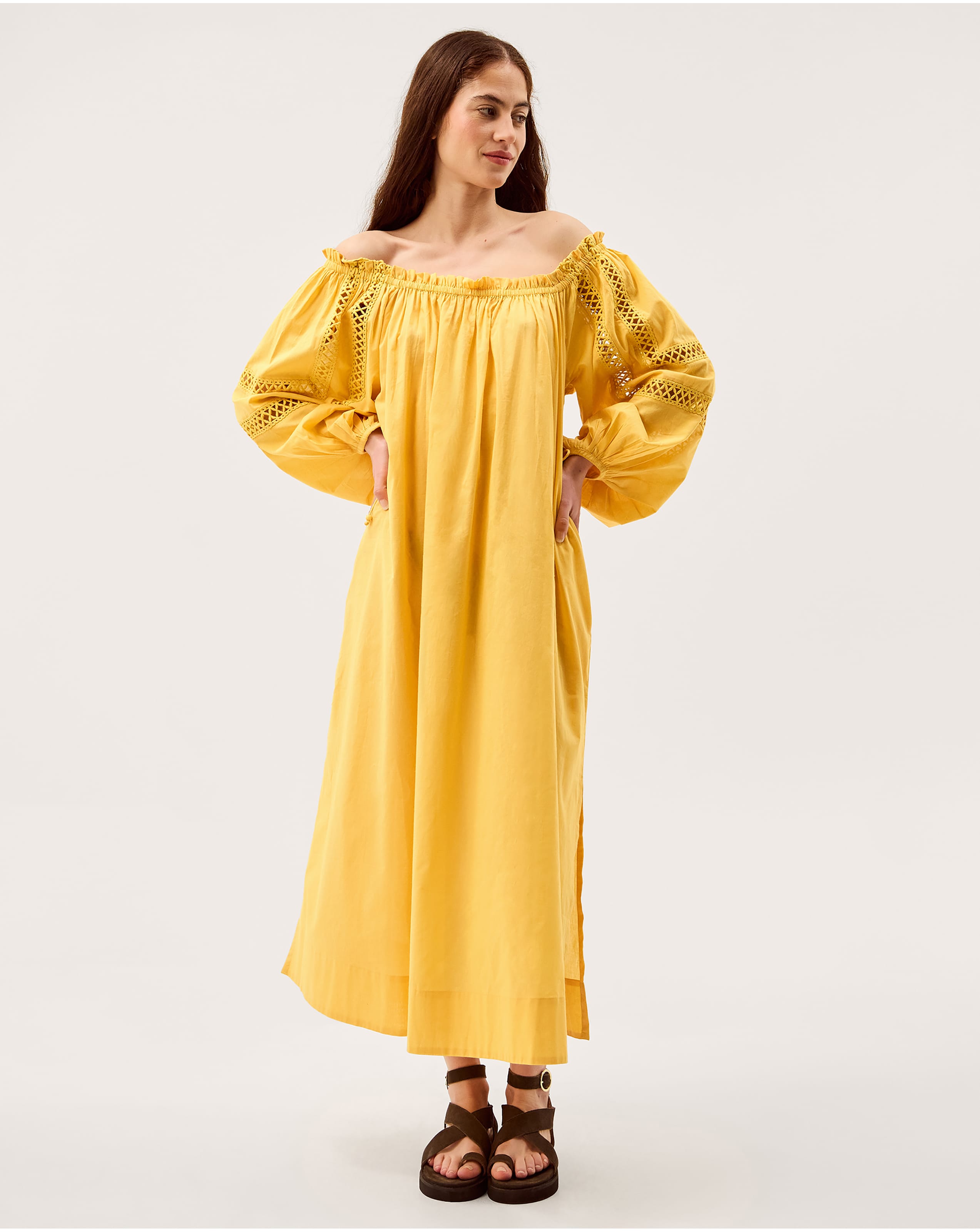 Monsoon Lola Cotton Midi Dress