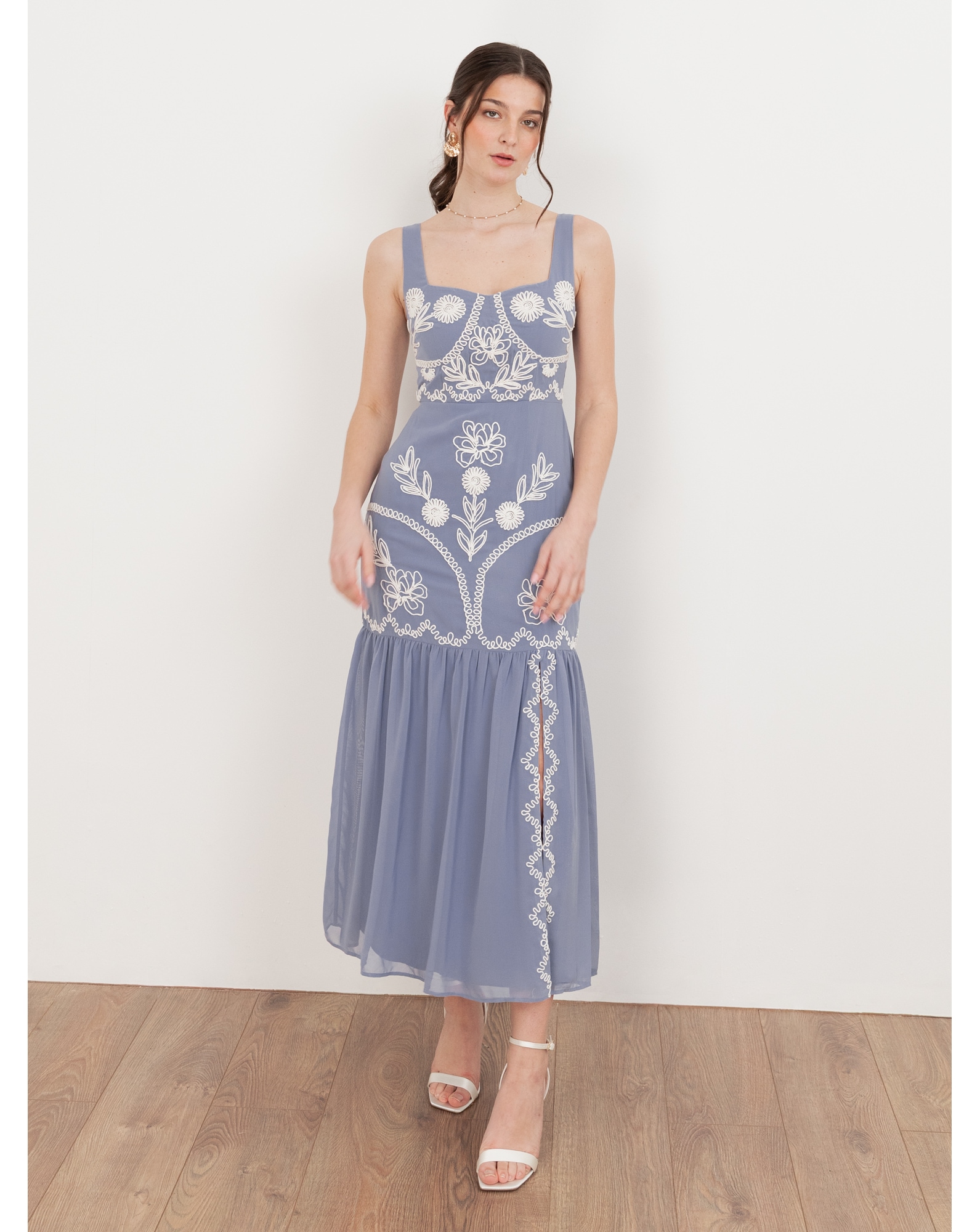 Maya Deluxe Embroidered Dress