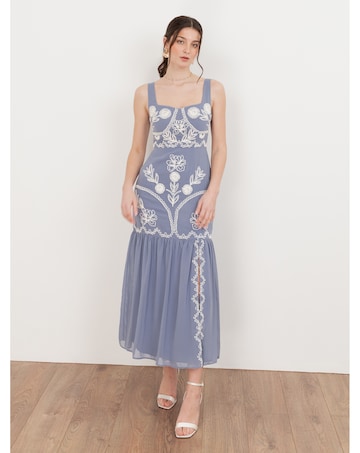 Maya Deluxe Embroidered Dress