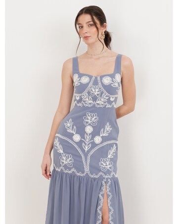 Maya Deluxe Embroidered Dress