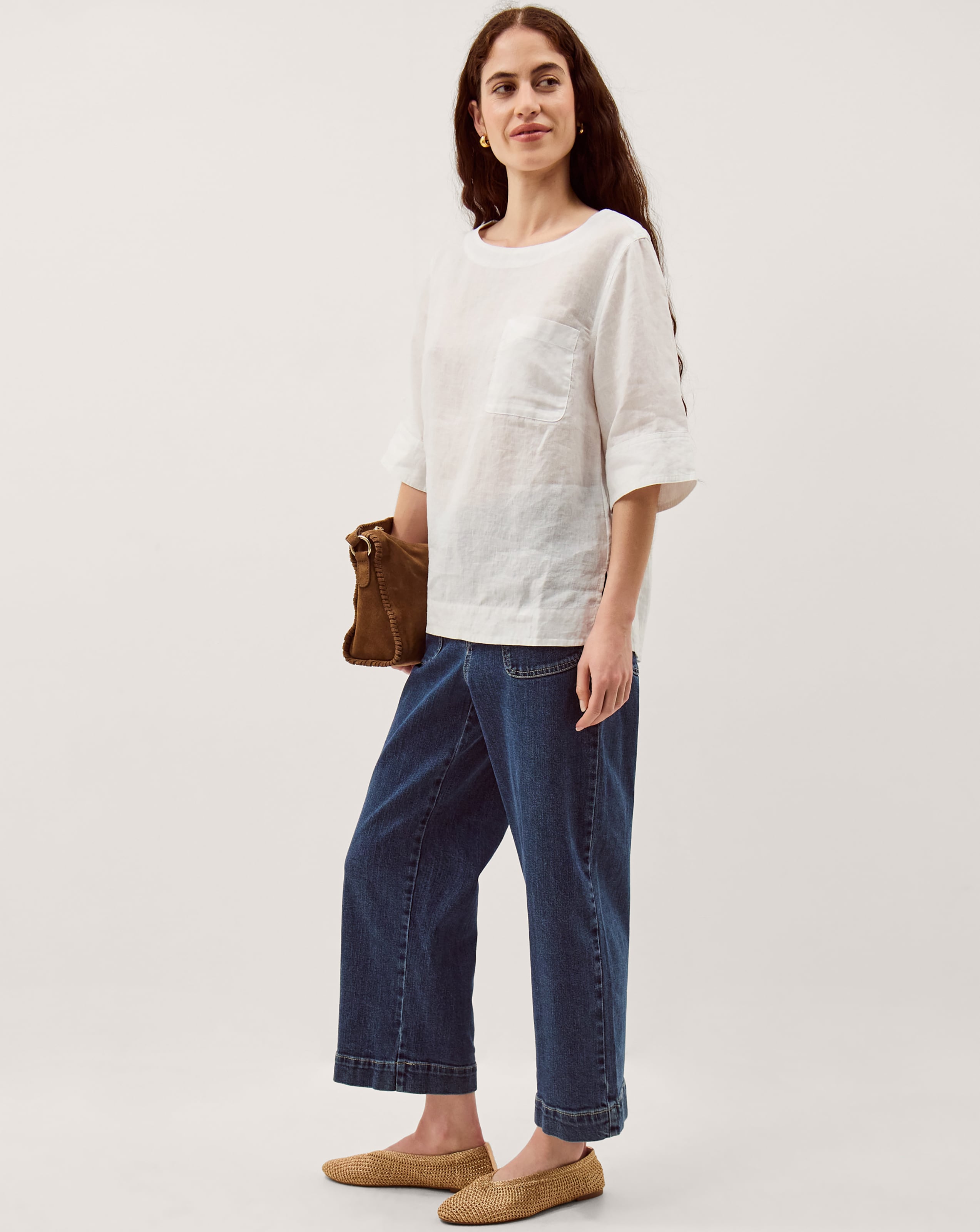 New In - Monsoon Ingrid Linen Top