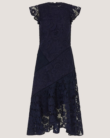 Monsoon Gina Floral Lace Midi Dress