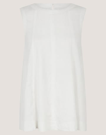 Monsoon Sammy Swing Linen Blend Tank Top