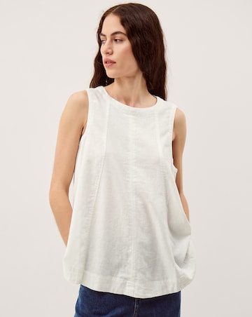 Monsoon Sammy Swing Linen Blend Tank Top