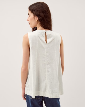 Monsoon Sammy Swing Linen Blend Tank Top